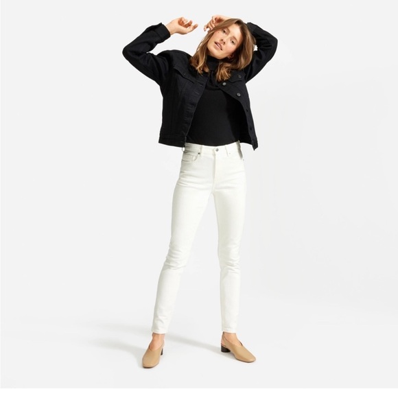 Everlane Denim - Everlane High Rise Skinny Jean in‎ White 33 tall nwot